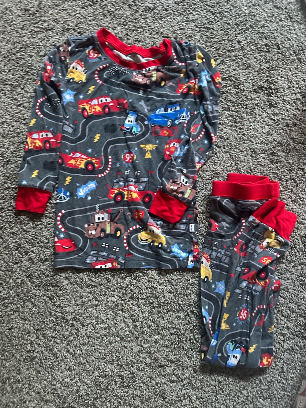 Little Sleepies Disney Cars Long Sleeve/Pants 4T pajamas